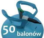 Butla z helem na 50 balonów